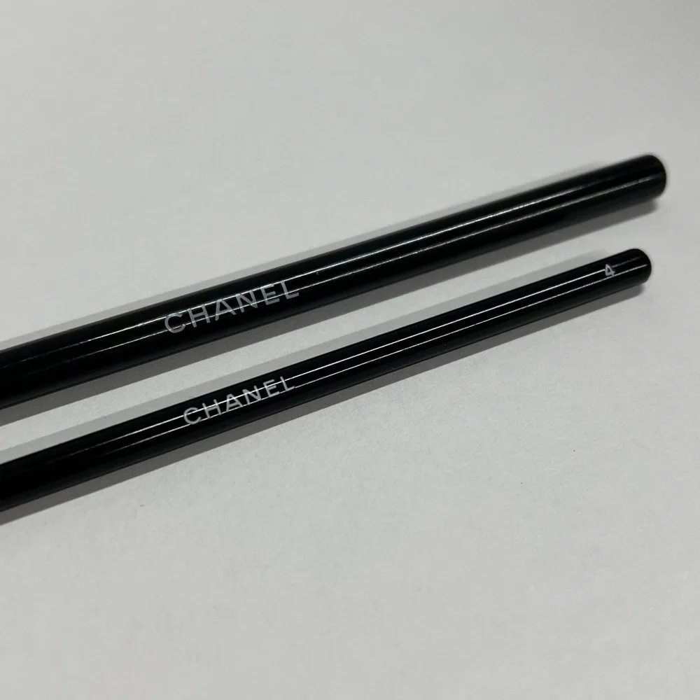 Set of Two Chanel Brushes Flat Eyeshadow and Lip Eye Liner Brush - Unused